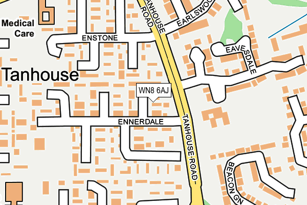 Map of ENNERDALE 22 LIMITED at local scale