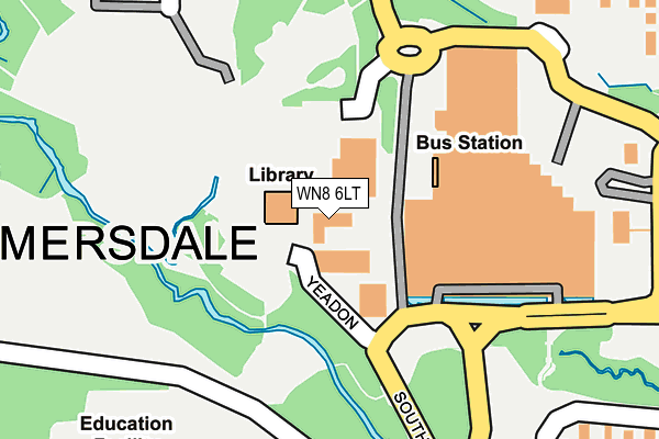 WN8 6LT map - OS OpenMap – Local (Ordnance Survey)