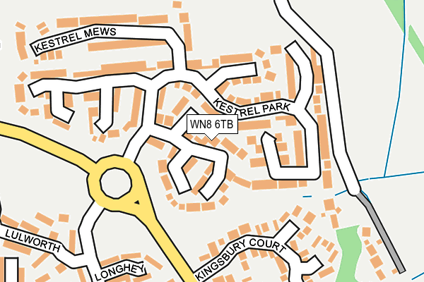 WN8 6TB map - OS OpenMap – Local (Ordnance Survey)