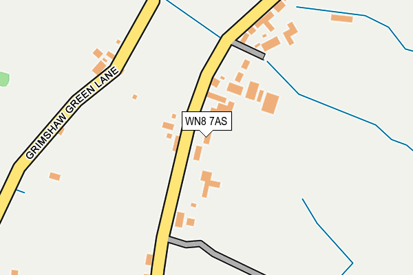 WN8 7AS map - OS OpenMap – Local (Ordnance Survey)