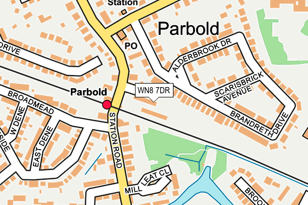 WN8 7DR map - OS OpenMap – Local (Ordnance Survey)