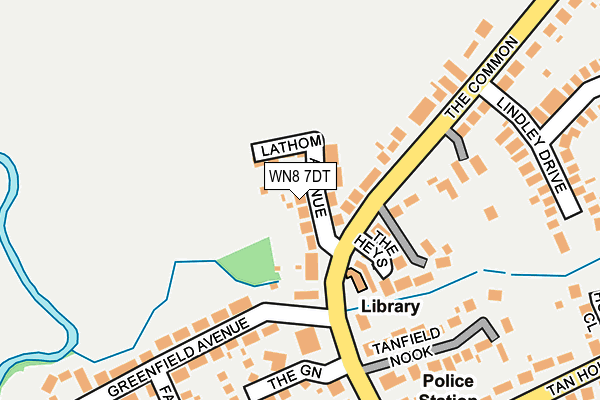 WN8 7DT map - OS OpenMap – Local (Ordnance Survey)