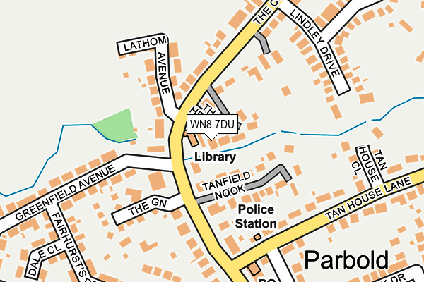 WN8 7DU map - OS OpenMap – Local (Ordnance Survey)