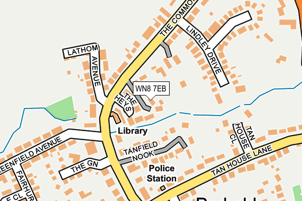 WN8 7EB map - OS OpenMap – Local (Ordnance Survey)