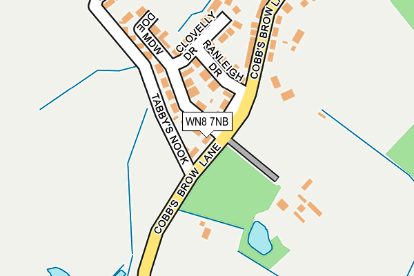 WN8 7NB map - OS OpenMap – Local (Ordnance Survey)