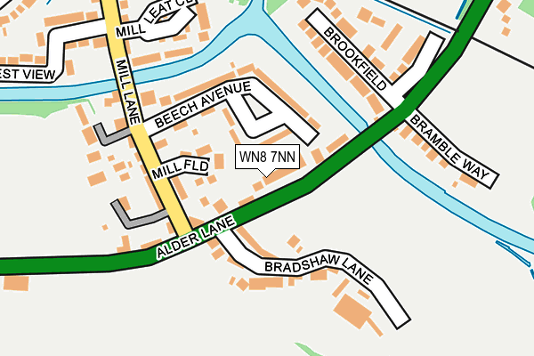 WN8 7NN map - OS OpenMap – Local (Ordnance Survey)