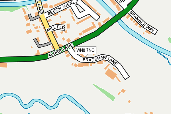 WN8 7NQ map - OS OpenMap – Local (Ordnance Survey)