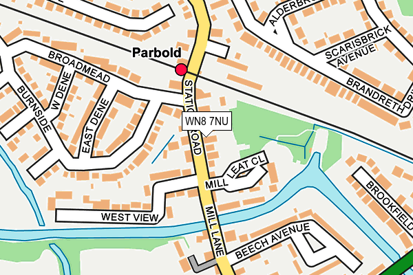 Map of PARBOLD MOTOR COMPANY LTD at local scale