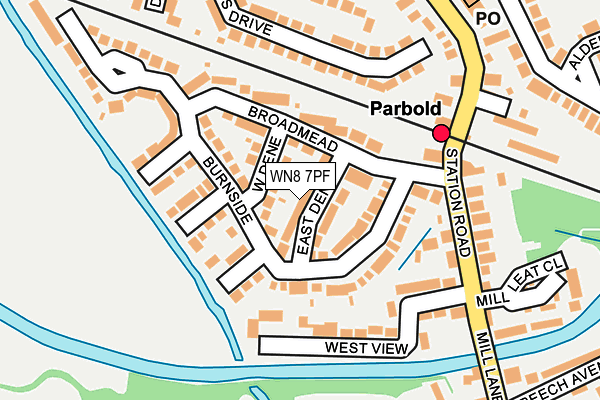 WN8 7PF map - OS OpenMap – Local (Ordnance Survey)