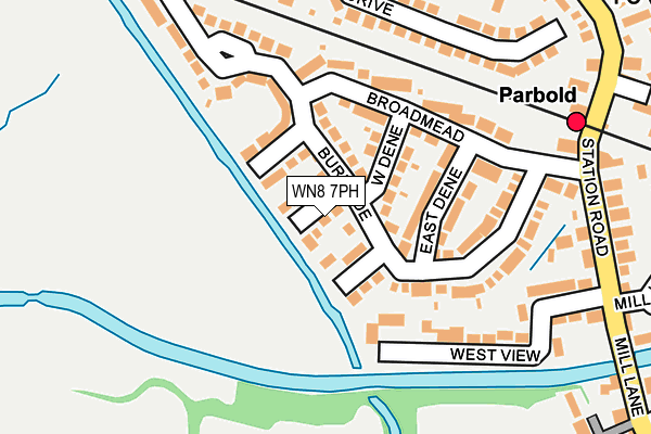 WN8 7PH map - OS OpenMap – Local (Ordnance Survey)