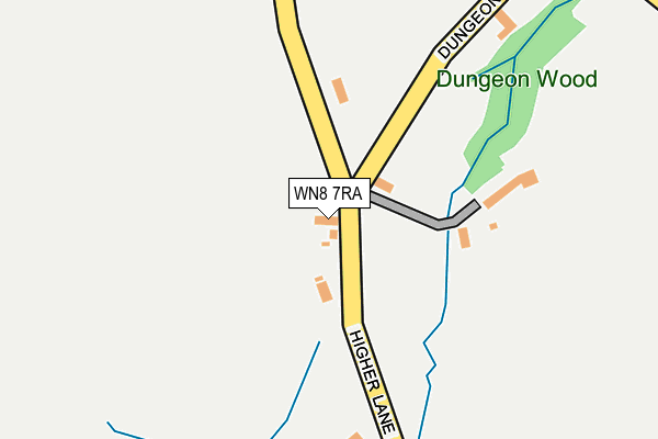 WN8 7RA map - OS OpenMap – Local (Ordnance Survey)