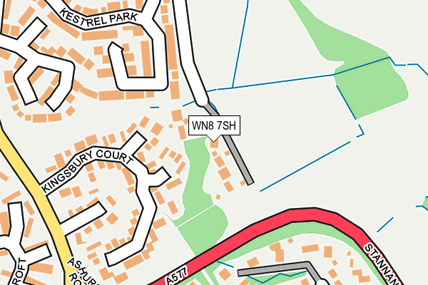 WN8 7SH map - OS OpenMap – Local (Ordnance Survey)