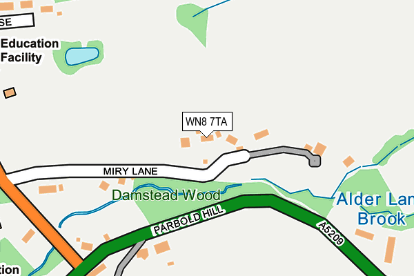 WN8 7TA map - OS OpenMap – Local (Ordnance Survey)