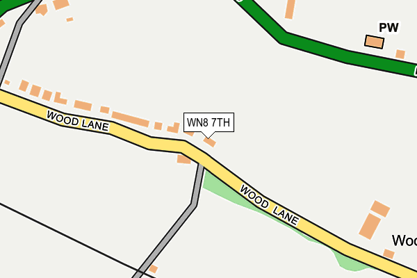 WN8 7TH map - OS OpenMap – Local (Ordnance Survey)