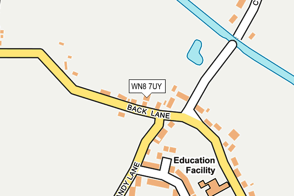 WN8 7UY map - OS OpenMap – Local (Ordnance Survey)