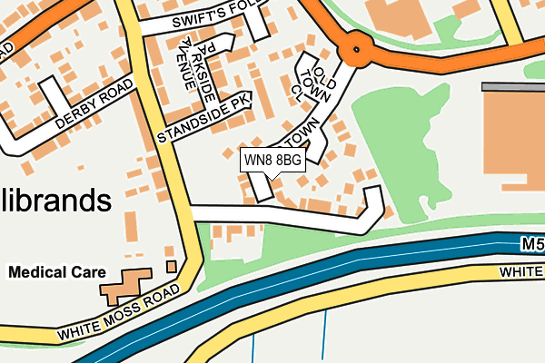 WN8 8BG map - OS OpenMap – Local (Ordnance Survey)