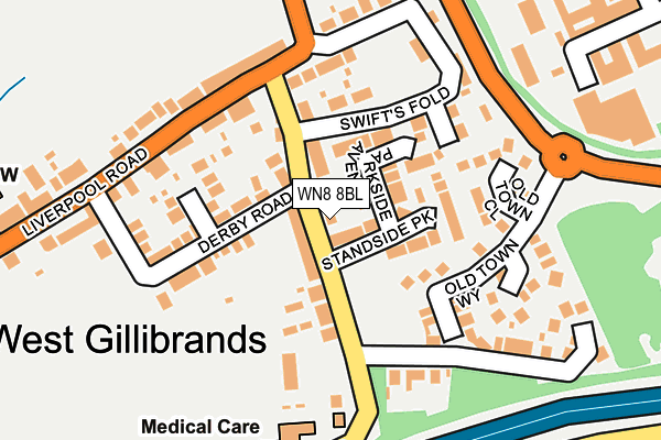 Map of STOCKS HALL CARE HOMES LIMITED at local scale