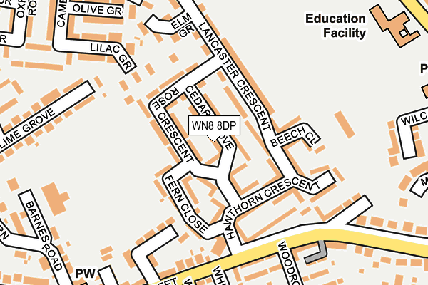 Map of GRIMWOOD PRECISION SERVICES LTD at local scale