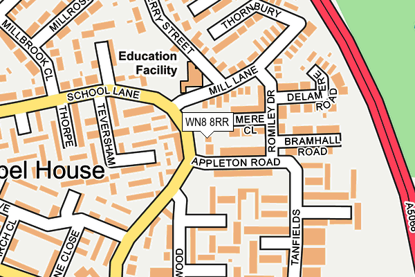 WN8 8RR map - OS OpenMap – Local (Ordnance Survey)