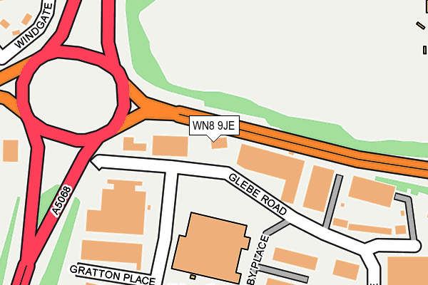 WN8 9JE map - OS OpenMap – Local (Ordnance Survey)