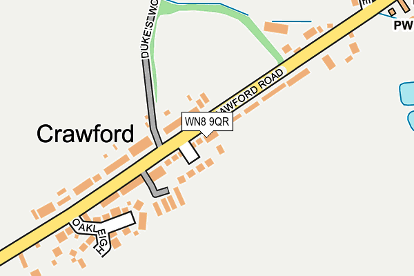 WN8 9QR map - OS OpenMap – Local (Ordnance Survey)