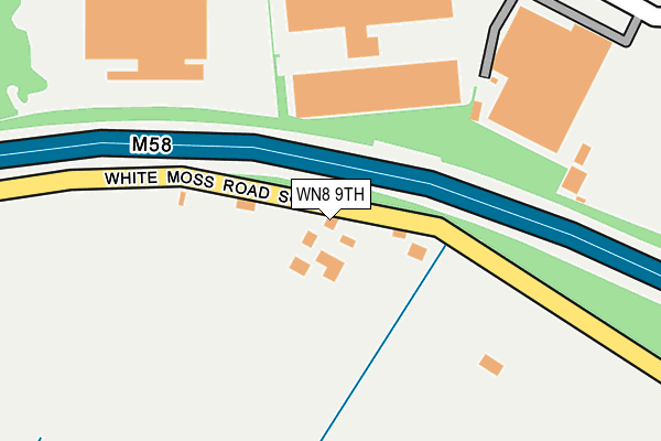 WN8 9TH map - OS OpenMap – Local (Ordnance Survey)