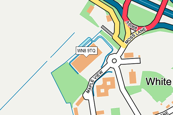 WN8 9TQ map - OS OpenMap – Local (Ordnance Survey)