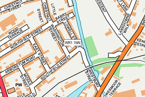 WR1 1NN map - OS OpenMap – Local (Ordnance Survey)