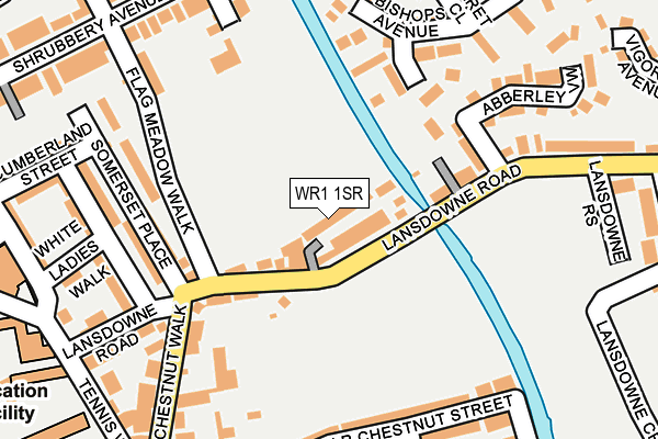 WR1 1SR map - OS OpenMap – Local (Ordnance Survey)