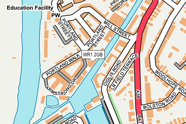 WR1 2GB map - OS OpenMap – Local (Ordnance Survey)
