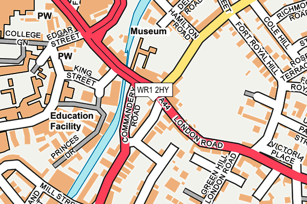 WR1 2HY map - OS OpenMap – Local (Ordnance Survey)