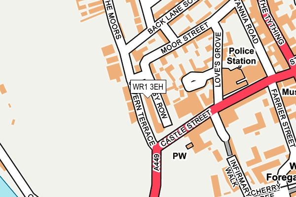 WR1 3EH map - OS OpenMap – Local (Ordnance Survey)