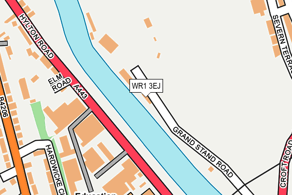 WR1 3EJ map - OS OpenMap – Local (Ordnance Survey)