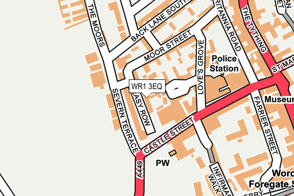 WR1 3EQ map - OS OpenMap – Local (Ordnance Survey)