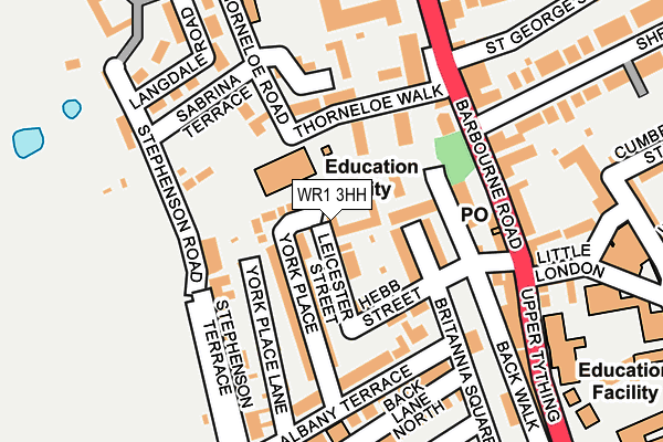 WR1 3HH map - OS OpenMap – Local (Ordnance Survey)