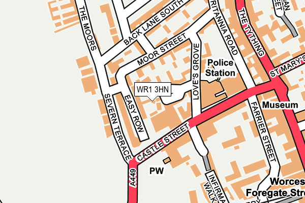 WR1 3HN map - OS OpenMap – Local (Ordnance Survey)