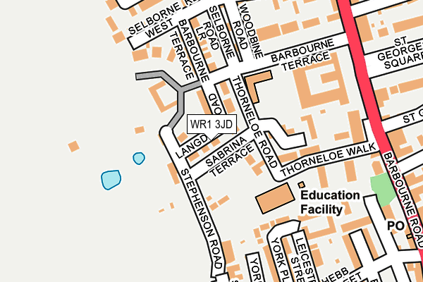 WR1 3JD map - OS OpenMap – Local (Ordnance Survey)