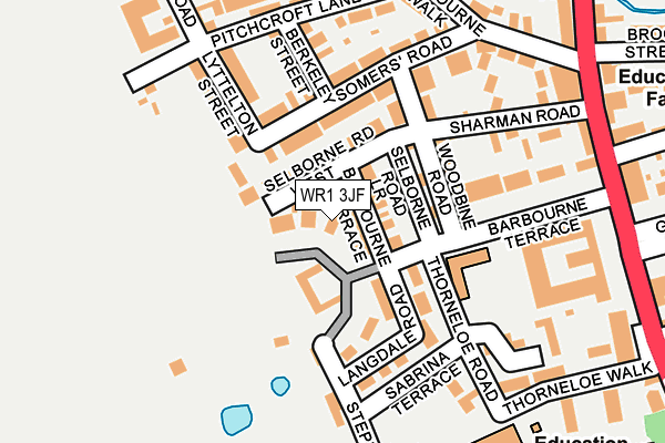 WR1 3JF map - OS OpenMap – Local (Ordnance Survey)