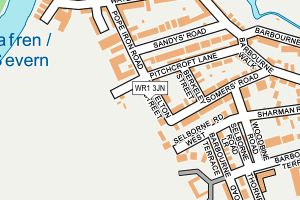 WR1 3JN map - OS OpenMap – Local (Ordnance Survey)