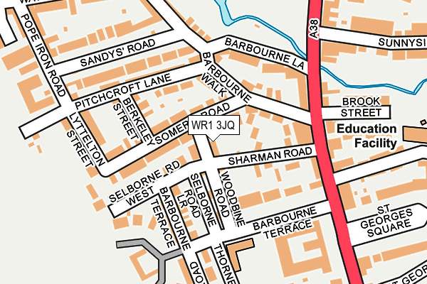WR1 3JQ map - OS OpenMap – Local (Ordnance Survey)