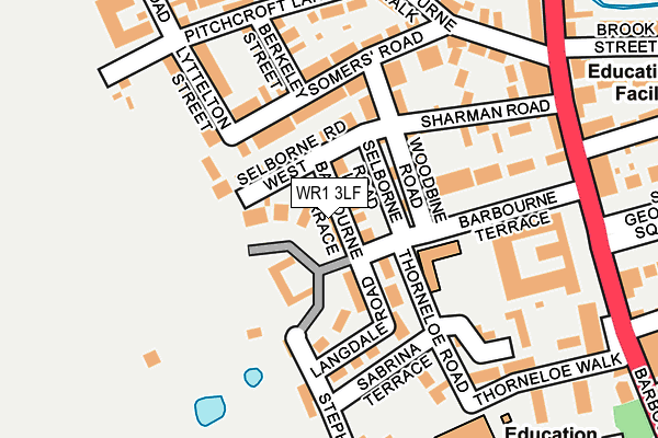 WR1 3LF map - OS OpenMap – Local (Ordnance Survey)