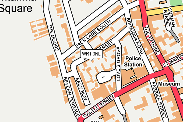 WR1 3NL map - OS OpenMap – Local (Ordnance Survey)