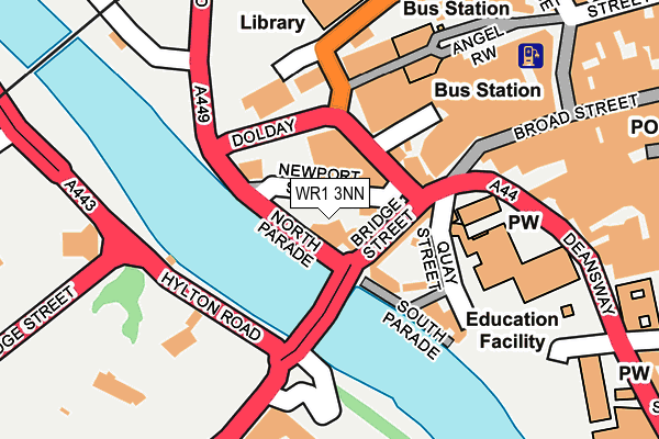 WR1 3NN map - OS OpenMap – Local (Ordnance Survey)