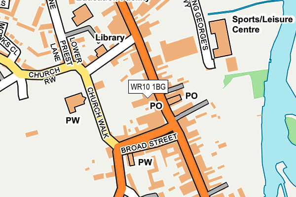 WR10 1BG map - OS OpenMap – Local (Ordnance Survey)
