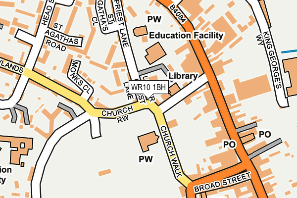 WR10 1BH map - OS OpenMap – Local (Ordnance Survey)