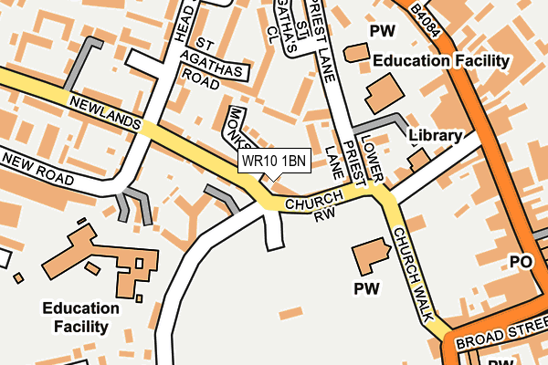 WR10 1BN map - OS OpenMap – Local (Ordnance Survey)