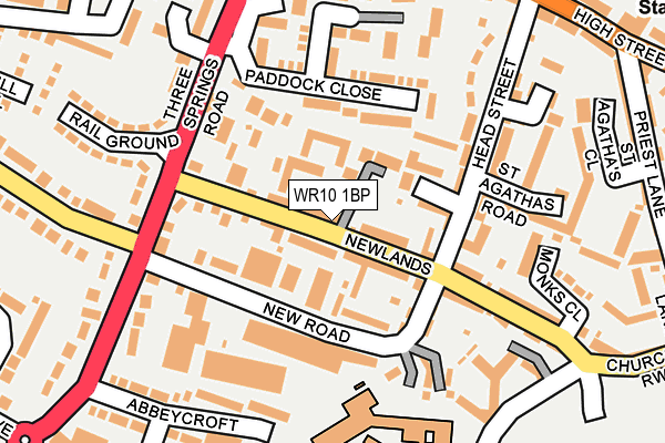 WR10 1BP map - OS OpenMap – Local (Ordnance Survey)