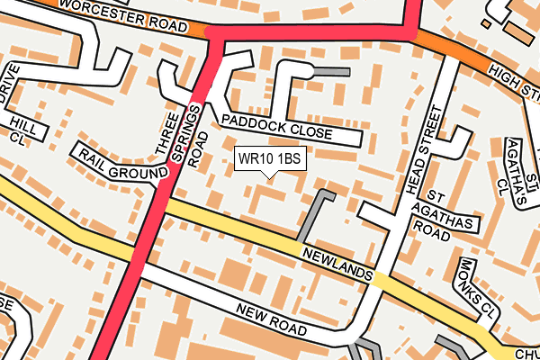 WR10 1BS map - OS OpenMap – Local (Ordnance Survey)