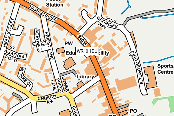WR10 1DU map - OS OpenMap – Local (Ordnance Survey)