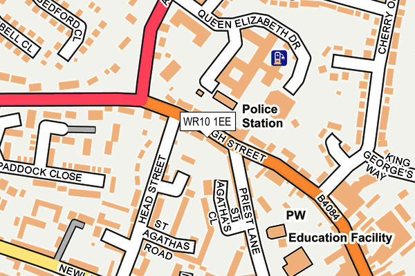 WR10 1EE map - OS OpenMap – Local (Ordnance Survey)